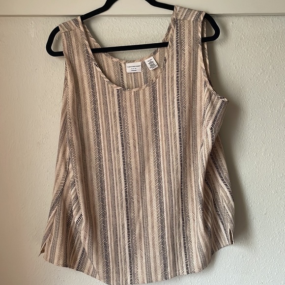 Vintage matching sleeveless top and long sleeve button down shirt - Picture 2 of 8